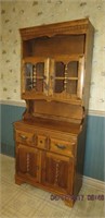 Birch hutch/china cabinet 29 X 16.5 X 70"H