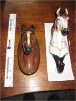 Box Lot - Ceramic Horse Heads Wall Decor