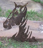 Metal Horse Head Wall Sculpture