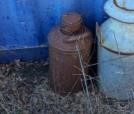 Rustic Milk Can with Lid 1