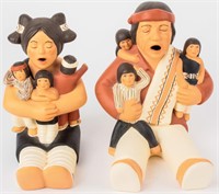Sittre Ceramic Storyteller Pottery Man & Woman