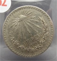 1924 Mexico 1 Peso silver.