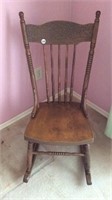 PRESSED BACK ROCKING CHAIR