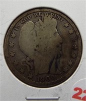 1906-D Barber half dollar.