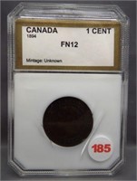 1894 Canadian large cent. PCI F12.