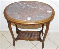 French marble top occasional table