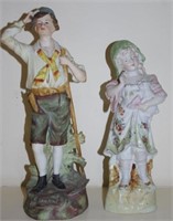 Two various antique German bisque figures