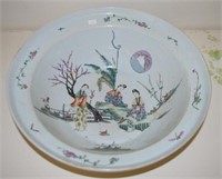 Large Chinese Qing wash bowl