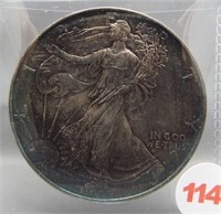 1993 American silver Eagle. Beautiful toning.