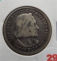 1893 Columbian half dollar.