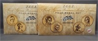 2007 & 2008 US Mint First Spouse Bronze 4 medal
