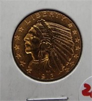 1913 $5 Gold Indian. BU.