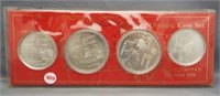 1976 Canadian Montreal Olympics 4 coin set. 2-$5