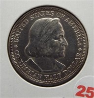1892 Columbian half dollar. AU.