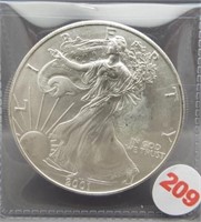2001 American Silver Eagle.