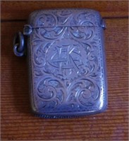 Victorian sterling silver vesta case