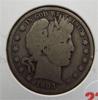 1903-O Barber half dollar.