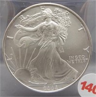 2006 Pristine White American silver Eagle. GEM.