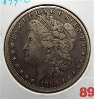 1899-O Morgan silver dollar.