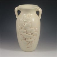 Floral Handled Vase - Excellent