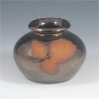 Art Pottery Leaf Vase - Excellent