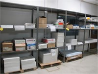 (9) Sections of Metal Shelving w/ Contents