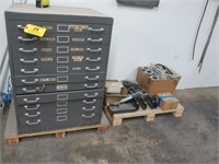 (2) 11-Drawer Cabinets & (1) Skid w/ Contents