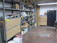 (4) Metal Shelving Units & Assorted Cabinets
