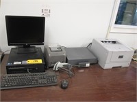 HP Computer w/ Weigh Scale & Label Printer