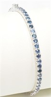 Sterling Silver Sapphire Bracelet