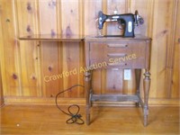 Sewing Machine & Cabinet