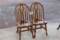 2 Oak Chairs, Match 148