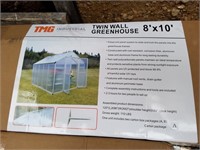 D- 8' X 10' TWIN WALL GREENHOUSE (NEW)