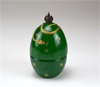 THEO FABERGE GREEN DEVIL'S EGG