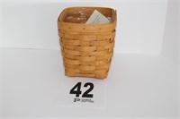 Longaberger Basket (1995) 5"x6"