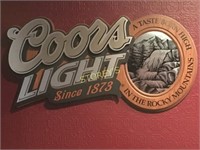 Coor's Light Since 1872 Bar Sign