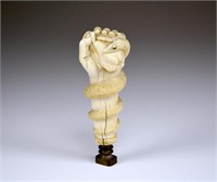 19TH C CARVED IVORY SEAL