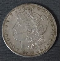 1891-S Morgan AU Silver Dollar