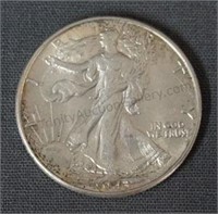 1943 Walking Liberty Unc. Silver Half Dollar