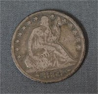 1854-O Seated Liberty Silver Half Dollar