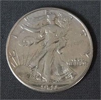 1941-D Walking Liberty Unc. Silver Half Dollar