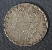 1880-O Morgan AU Silver Dollar