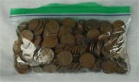 250 1909-1958 Lincoln Wheat Pennies - 1 cent coins