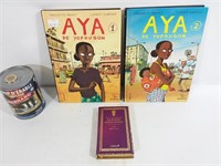 2 livres Aya et recueil de pensées africaines
