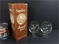 2 verres Napoléon Brandy glasses 500ml, 17oz