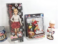 Poupée Barbie et 2 figurines sportives