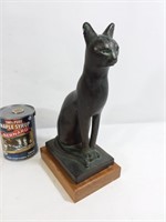 Statue de chat "Egyptian Cat" en plâtre Austin