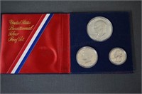 1976 Bicentennial Silver Proof 3 Coin Set