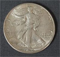 1944 Walking Liberty Unc. Silver Half Dollar