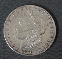 1878 Morgan AU Silver Dollar